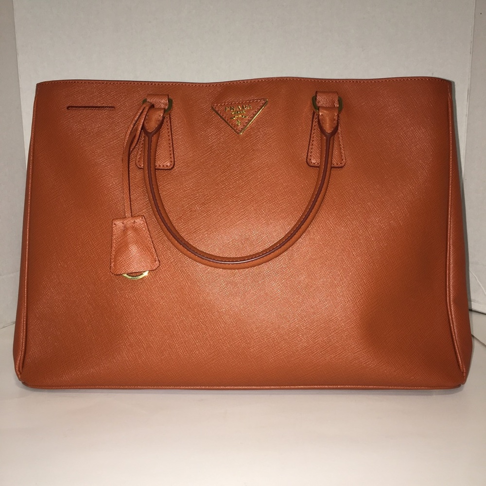 Prada Safiano Lux Rame Tote Bag
